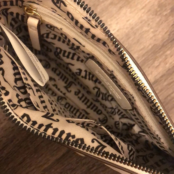 Juicy Couture White Ditsy Rose Purse W/ Matching Wallet - Picture 6 of 15